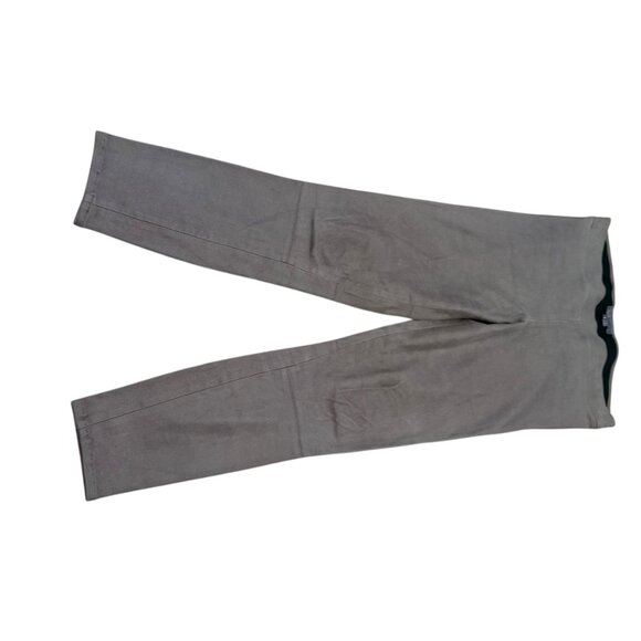 Vince Lamb Leather Suede Gold Shimmery Leggings Pants ankle crop 26" M stretch - Picture 10 of 12